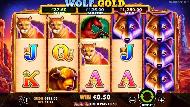 Игровой автомат «Wolf Gold» отправляет игрока на охоту за джекпотами